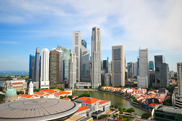istock Panoramic View of Singapore at Dusk 502525744