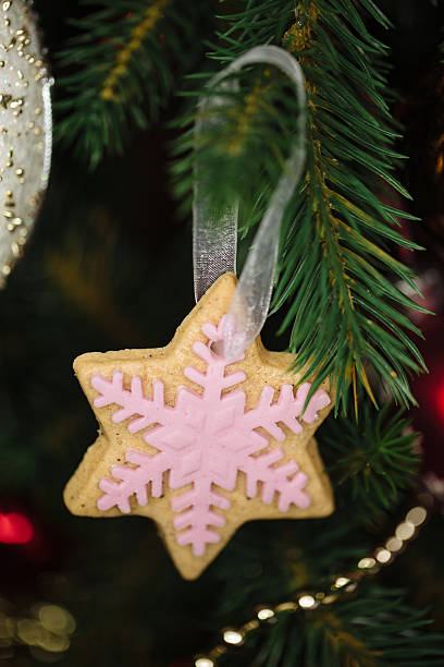 istock Christmas cookie with fondan decoration 502527226