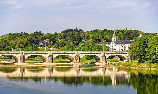 Pont Wilson on the Loire in Tours - France Pont Wilson on the Loire in Tours - France loire valley photos stock pictures, royalty-free photos & images