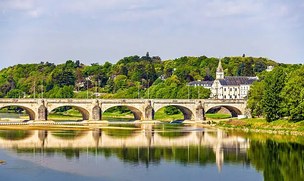 Photo of Pont Wilson on the Loire in Tours - France