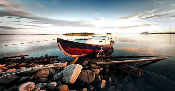 istock The boat on the shore. 502528556