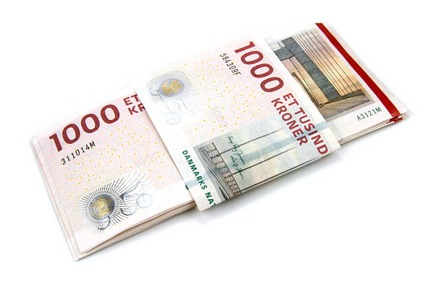 デンマーククローネ(10 x 1000 dkk - danish currency ストックフォトと画像