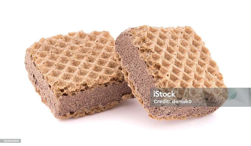 Two waffles Two waffles isolated on white background 2015 Stock Photo