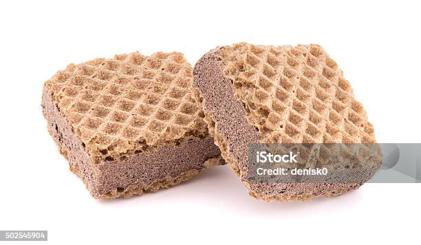 Two Waffles Stock Photo - Download Image Now - 2015, Baked, Brown