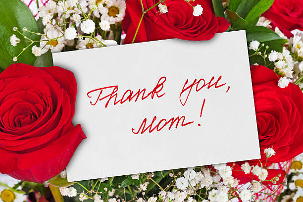 istock Roses bouquet and card for Mother 502545910