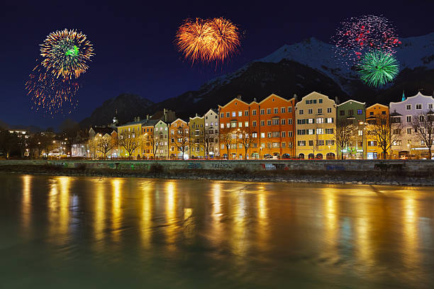 Fireworks in Innsbruck Austria