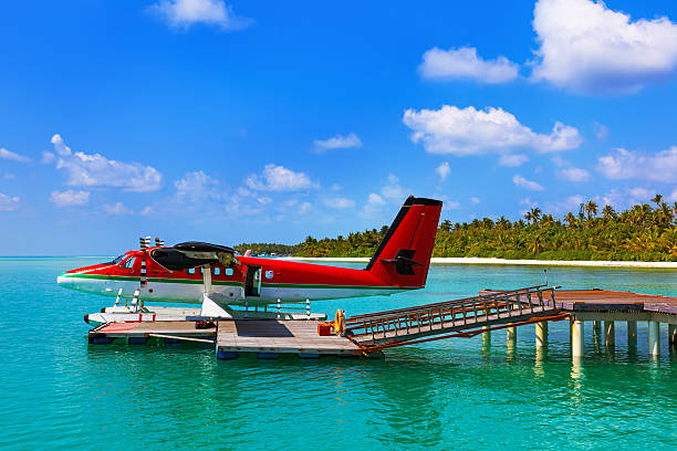 istock Seaplane at Maldives 502546728