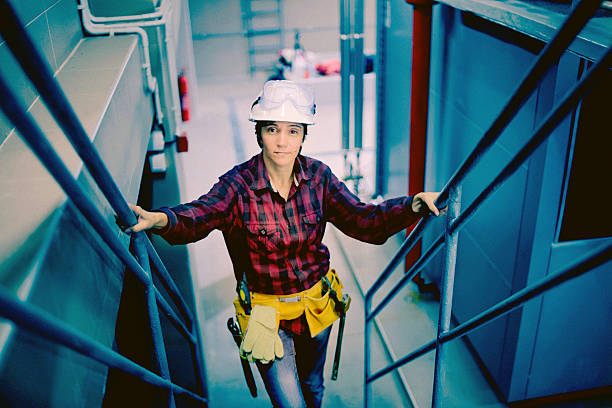 istock Employee  in boiler room 502547486
