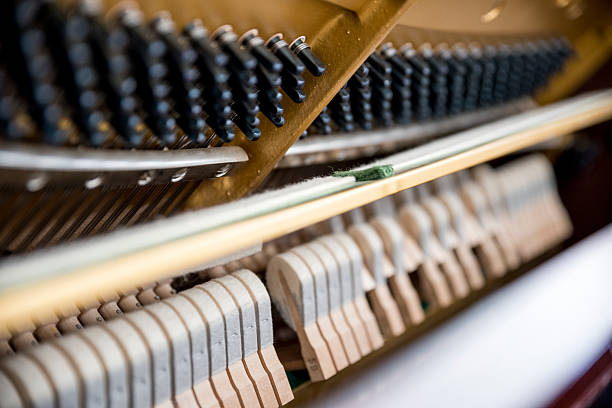 istock Close Up Shot of a Piano's Interior 502551384