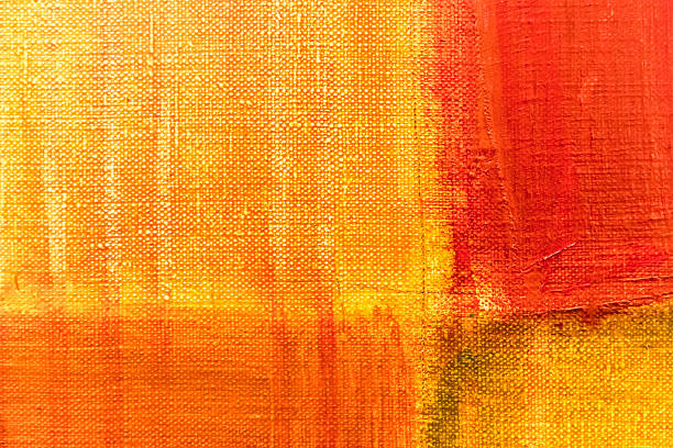 istock Art painted background in red and yellow colors 502555880