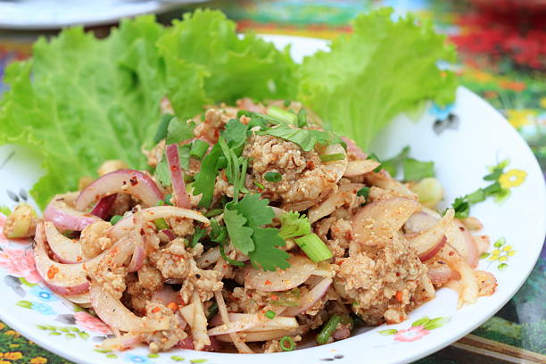 istock larb or Spicy minced pork 502557709