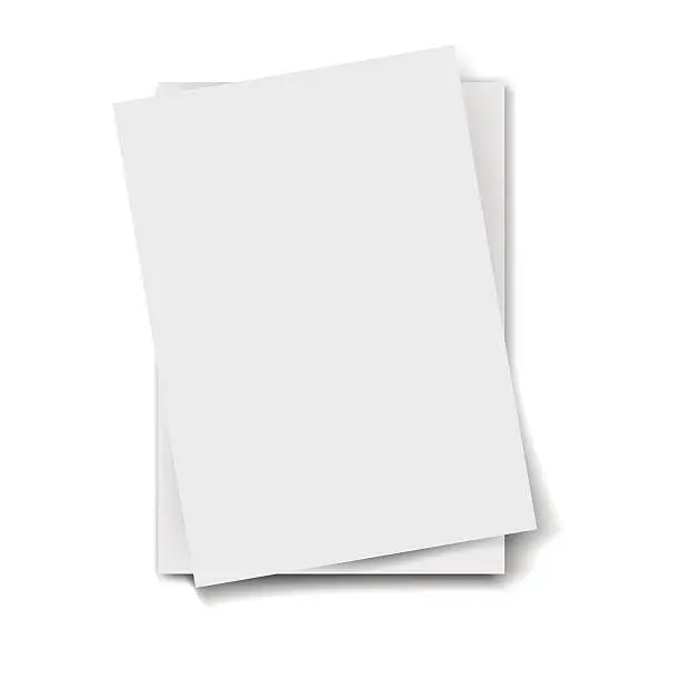 Vector illustration of Stack of papers