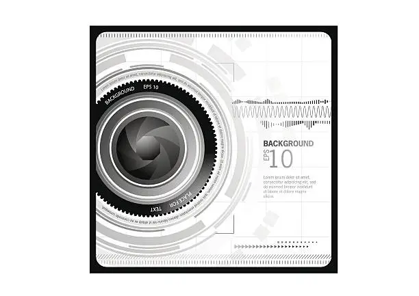 Vector illustration of Abstract Camera Background