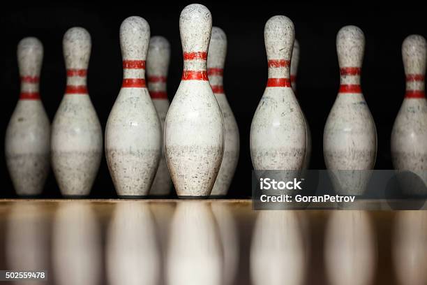 Ten Pin Bowling Stock Photo - Download Image Now - 2015, Aspirations, Bowling Alley