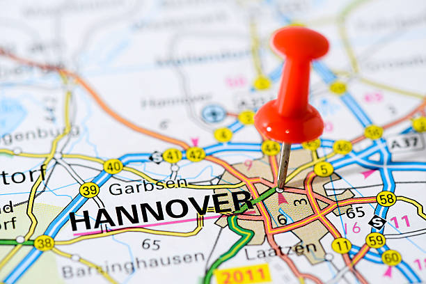 istock European cities on map series: Hannover 502559685