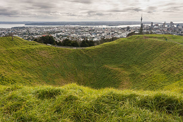 istock Mount Eden crater with Auckland panorama in background 502559879