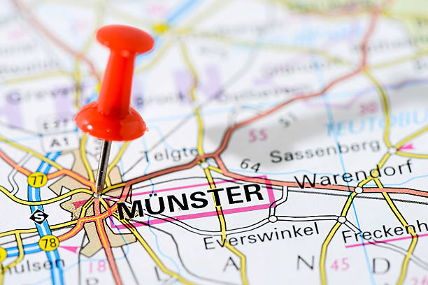 istock European cities on map series: Munster 502560333