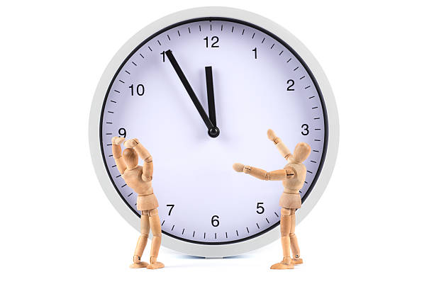 istock wooden mannequin with clock - its too late? 502562587