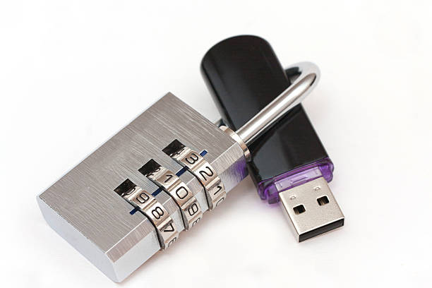 개인정보 보호 - encryption usb cable usb flash drive document 뉴스 사진 이미지