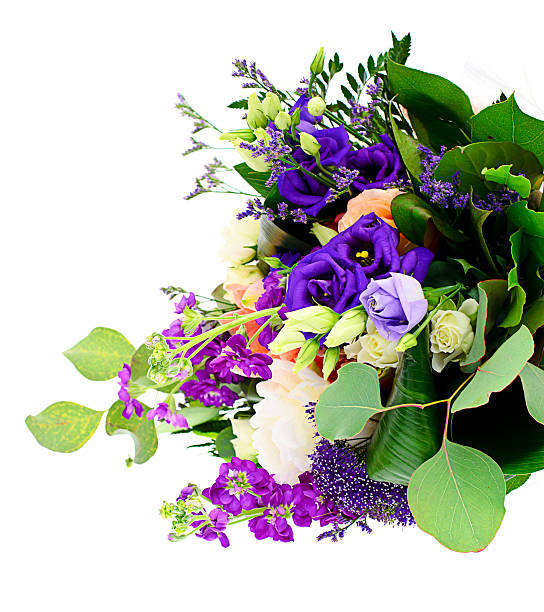 istock Colorful Flowers Bouquet Isolated on White Background 502564859