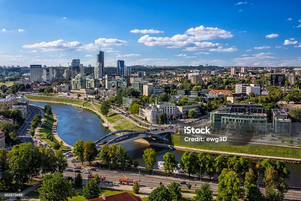 Vilnius, Lithuania Aerial view from the Gediminas Tower on Vilnius city center, Lithuania Lithuania Stock Photo