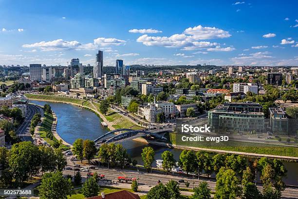 Vilnius Lithuania Stock Photo - Download Image Now - Lithuania, Vilnius, Urban Skyline
