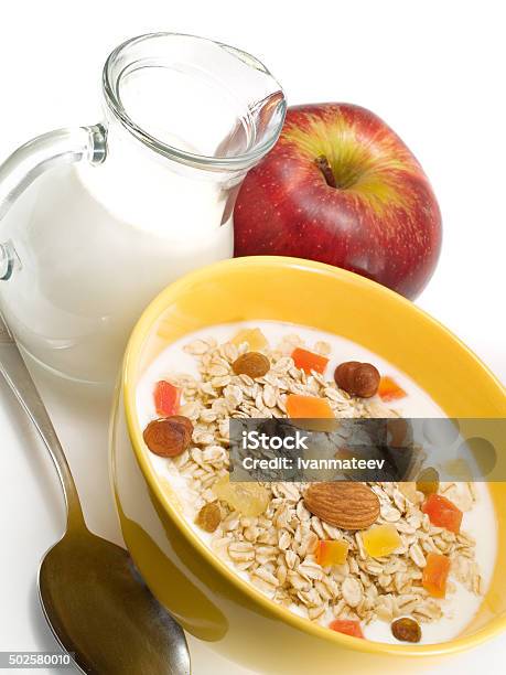 Cereal Breakfast Stock Photo - Download Image Now - 2015, Almond, Almond Tree