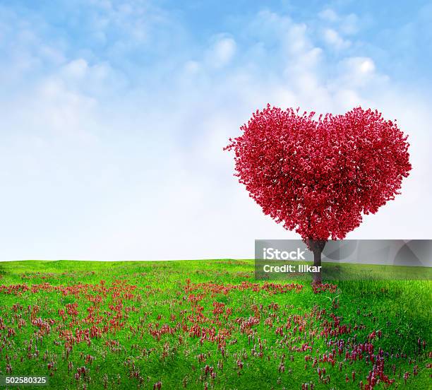 Tree Of Love Stock Photo - Download Image Now - Abstract, Apple Tree, Backgrounds