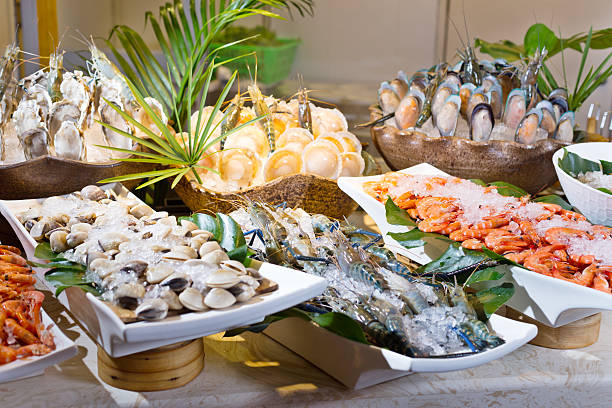 istock fresh seafood on table in cooking room 502582990