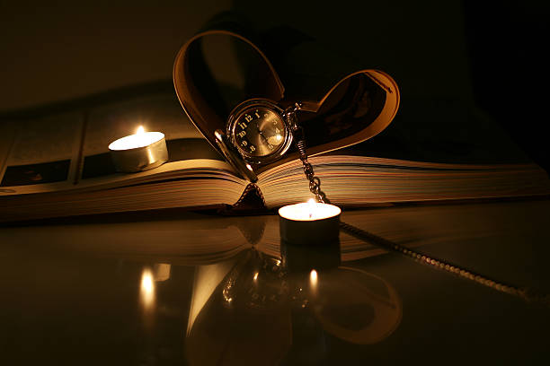 istock book pocket watch candles 502583058