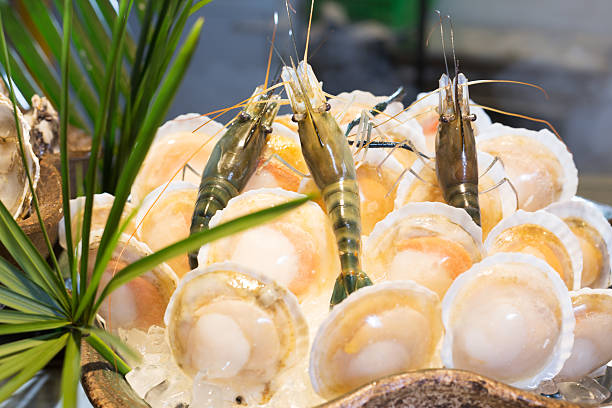 istock fresh seafood on table in cooking room 502583590