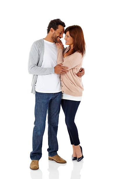 istock Romantic mature couple standing together 502583885