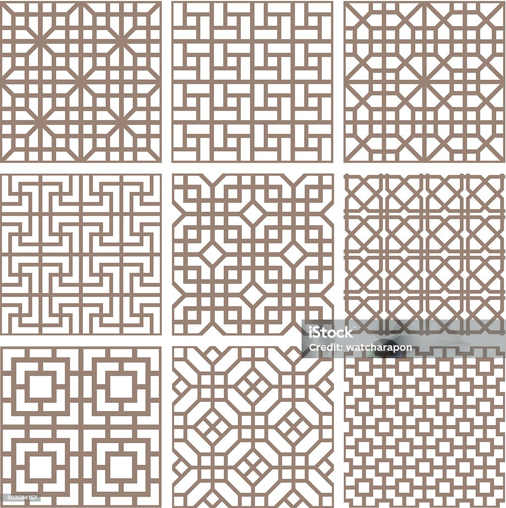 Linear Block Pattern Linear Patterns Stock Illustration - Download Image Now - Abstract ...