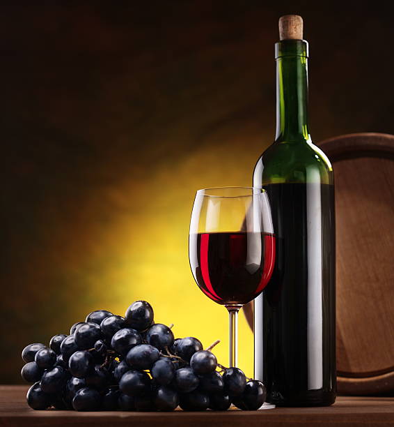 istock Still life with wine bottles 502584421