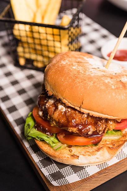 istock beef burger with potato french fried 502584434