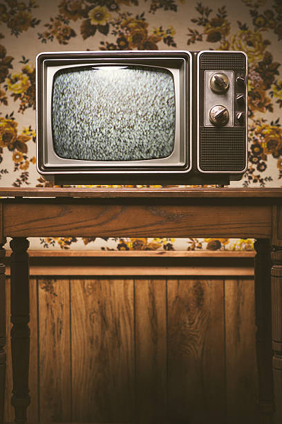 istock Retro Television and Wallpaper 502584455
