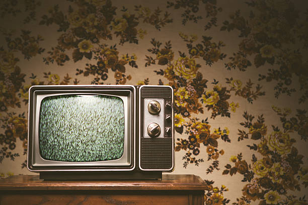 istock Retro Television and Wallpaper 502584457