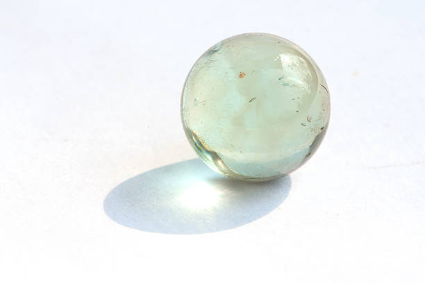 Small marble with sunlight stock photo