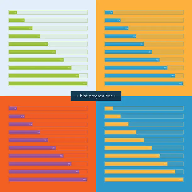 Free multi step progress bar flat Vector Images & Graphics | FreeImages