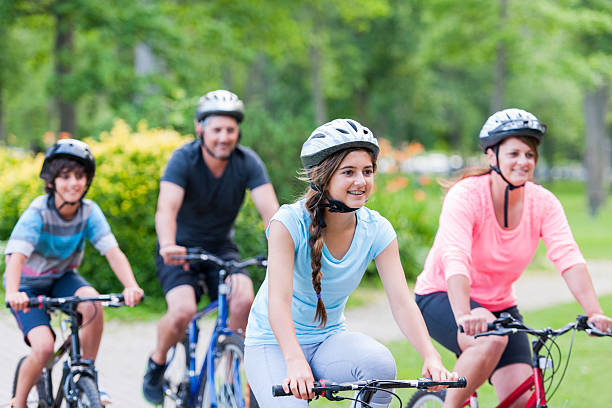 istock Family biking 502585855