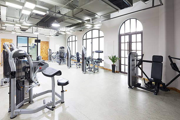 istock apparatus and equipment in modern gym 502586014