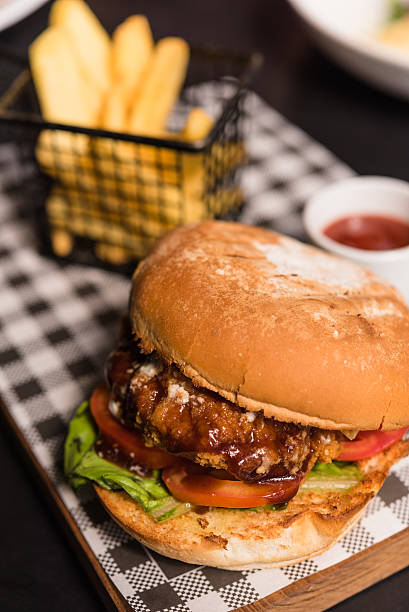 istock beef burger with potato french fried 502587616