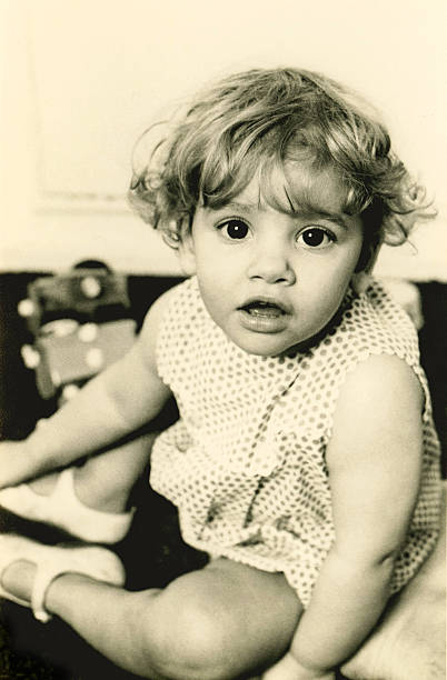 istock Baby Girl  - Black & White 502587706