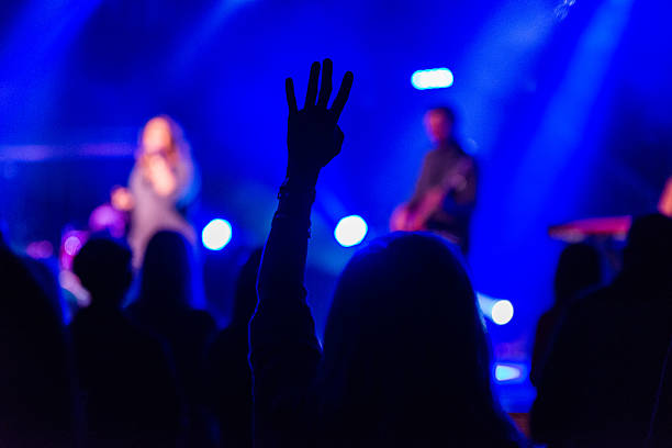 istock Worshipper With Hand in the Air 502591200