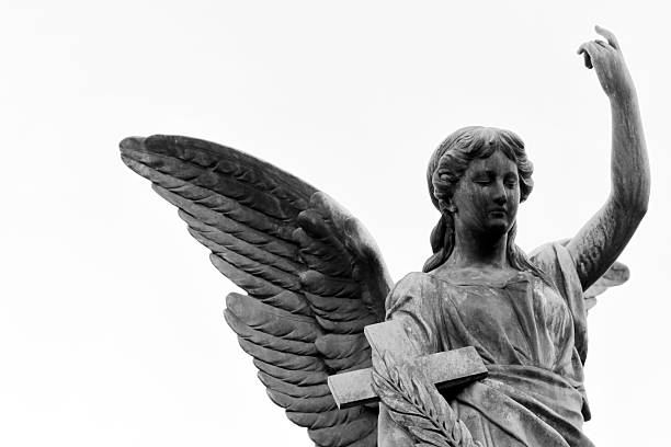 istock Angel over tombstone 502599685