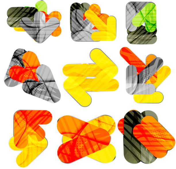 istock Collection of 9 arrow infographic layouts 502602741