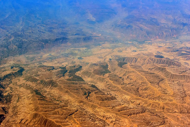 istock Aerial view of mountains. Earth 502603411