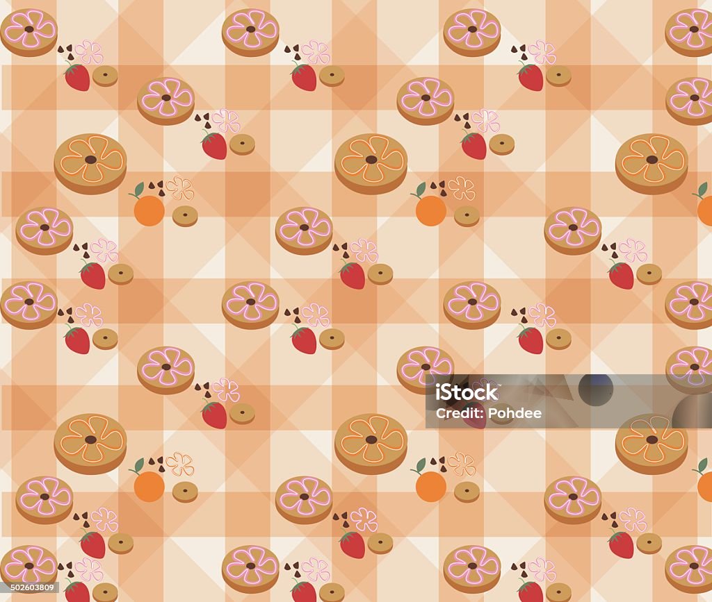 Bakers Pattern Background Vector Of Bakery Pattern With Vanilla Background Stock Illustration ...