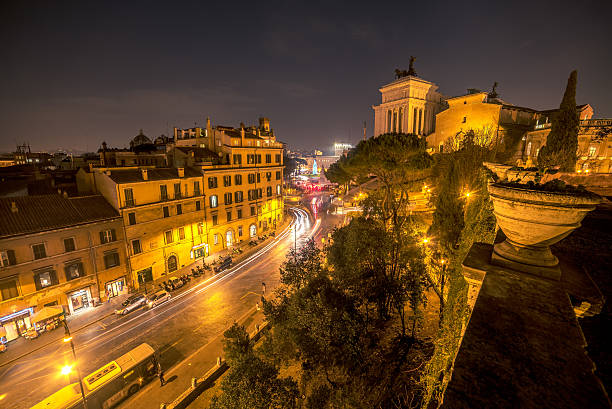 istock Old Town in Rome, Italy at night 502605482