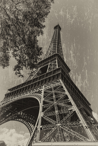Vintage Eiffel tower